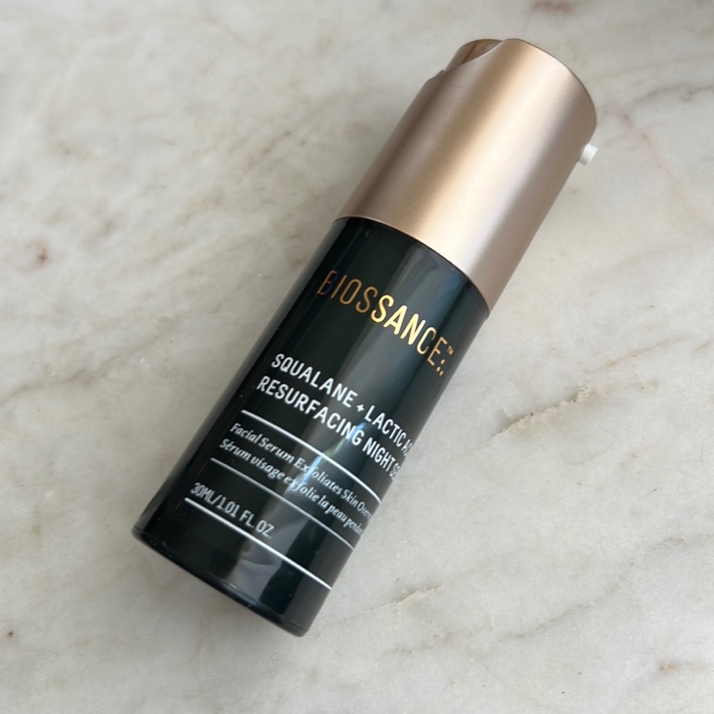 Biossance Squalane + Lactic Acid Resurfacing Night Serum New 1 oz
